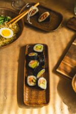 Ceramiczna linia OMBRES I polmisek dlugi 25cm OMBRES INSTA line rectanguar long dish 25cm