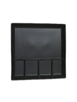 Porcelanowa patera CZARNA kwadrat foundue 24x24,5 Porcelain plate BLACK foundue 24x24 23472042