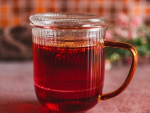 MPL Borosilikatowe szkło JUSTINE zaparzacz BURSZT MPL borosilacate JUSTINE cup 400 ml filter AMBER