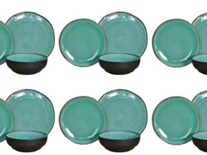 Ceramiczna linia BLACK JEANS TURKUS zestaw 18 el Ceramic Black Jeans TURQUISE 18 pcs set 24327286