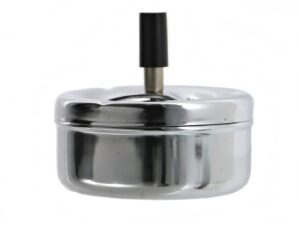 Stalowa popielniczka obrotowa MOCNA dobra jakość Steel ashtray chrome swivel 23461632