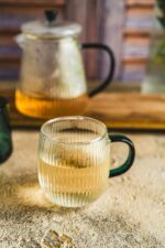 MPL Borosilikatowe szkło JUSTINE kubek 330 ZIELEŃ MPL borosilacate glass JUSTINE cup 330 ml GREEN HA