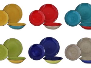 Ceramiczna linia BARCELONA - 18el kpl obiadowy Ceramic BARCELONA line dinner set 18 pcs 24307112