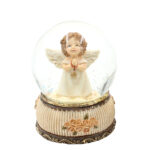 Zimowa kula śnieżna Aniołek 6,8 x 6,5 x 9 cm Snow globe Angel Figure on decorated base 50 2084