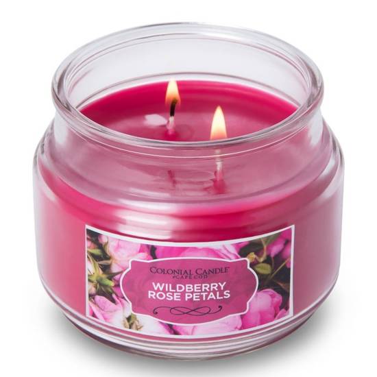 ŚWIECZKA zapachowa sojowa KWIATOWY 255g w szkle CANDLE Colonial 9 oz - Wildberry Rose Petals - obrazek 3
