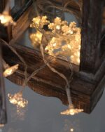 LED Lampki akryl ciepłe 20 diod śnieżynki 2 m AA LED acrylic snowflake 20 warm light 23120165 AA