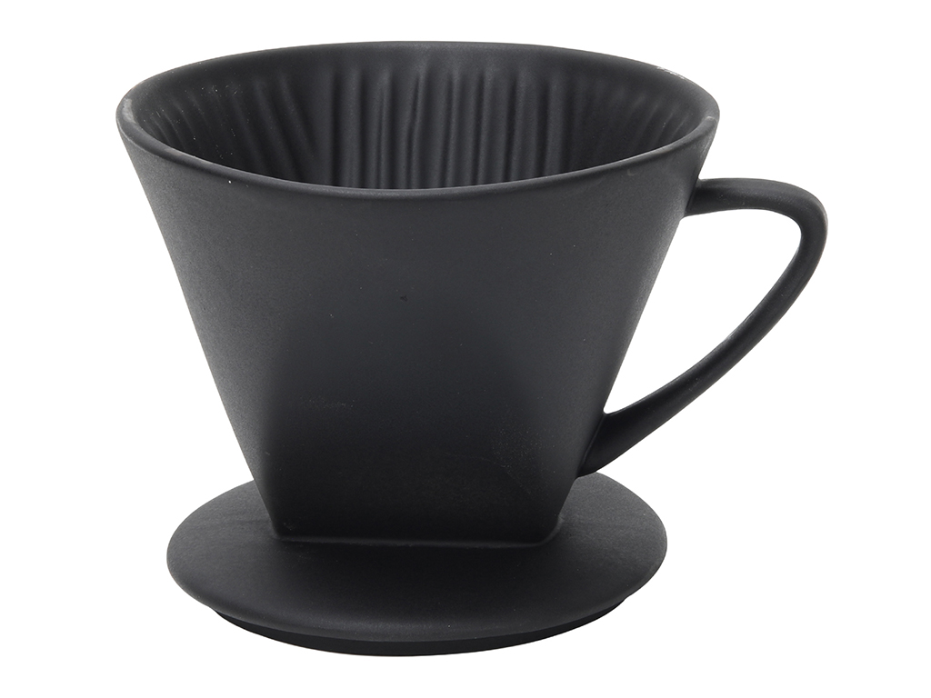 Porcelanowy DRIP na kubek do kawy CZARNY Porcelain COFFE filter DRIP BLACK size 4 24302075