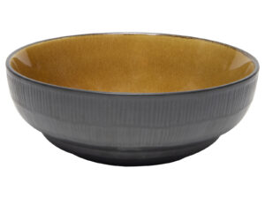 Ceramiczna linia BLACK Jeans BURSZTYN miska 17x6cm Ceramic Black Jeans AMBER bowl 17x6 cm 24322116