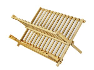 Bambusowa suszarka do naczyń rozkładana 40x33x25cm Bamboo serie dish drainer foldable 24501430
