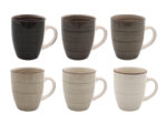 Ceramiczna linia LOFT - kubek 300 ml mix SZAROŚCI Ceramic LOFT line MUG 300 ml black grey 24326874