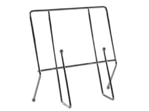 METALOWY druciany stojak na książkę kucharską Wire metal cookbook chrome 23460750