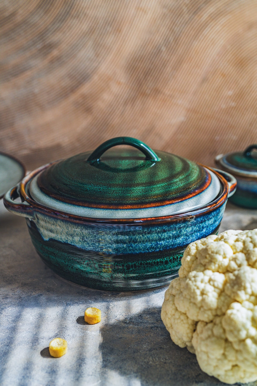 Ceramiczna linia OMBRES okrągła micha waza OMBRES line round caserolle vase