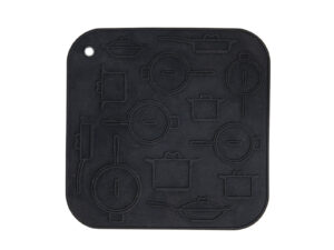 Silikonowa podkładka pod garnek, czajnik 17x17 cza Silicone plate mat 17x17cm black 22277163