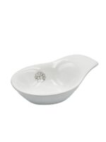 Porcelanowa dipówka do serwowania mała z rączką Porcelain serving WHITE dip w handy 24302964