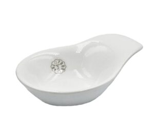 Porcelanowa dipówka do serwowania mała z rączką Porcelain serving WHITE dip w handy 24302964