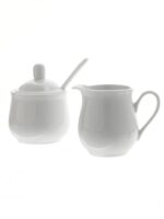 Porcelanowa cukierniczka i dzbanek do śmietanki  Porcelain sugar pot with and creamer set 24302091
