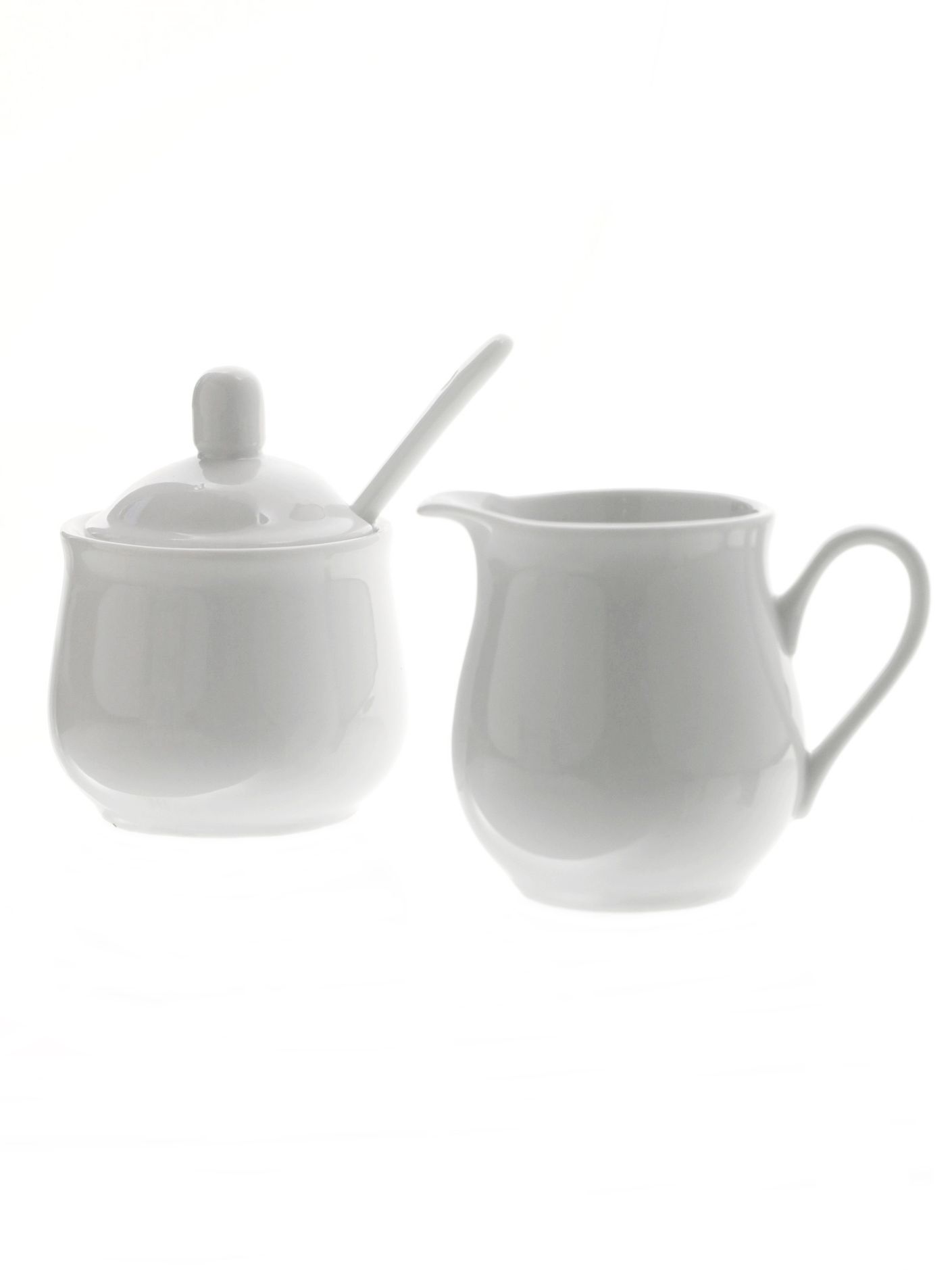 Porcelanowa cukierniczka i dzbanek do śmietanki Porcelain sugar pot with and creamer set 24302091
