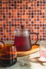 MPL czajnik JACK ze szklanym filtrem 1,0l BURSZTYN MPL borosilacate glass JACK tea pot 1,0 L AMBER