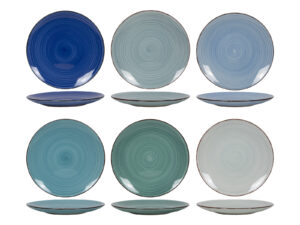 Ceramiczna linia BLUE DUŻY TALERZ 31 pizza ciasto  Ceramic BLUE line PLATE 31cm mix of blue 24327098