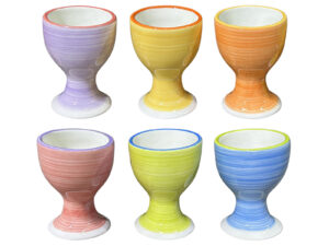 Ceramiczna linia PASKI - podstawka do jajka mix ko Ceramic STRIPES line EGG holder mix col 24325649