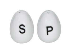 Porcelanowa solniczka i pieprzniczka zestaw MINI Porcelain salt and paper set 24302108 MINI SET