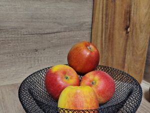 METALOWY druciany koszyk na OWOCE 25 NOWY Wire metal fruit basket 25 cm NEW BLACK 23494162