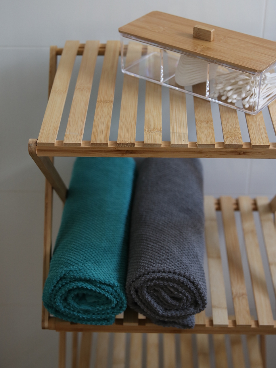 Bambusowa seria półka rozkładana łazienkowa Bamboo BATH rack foldable 24501424 - obrazek 3