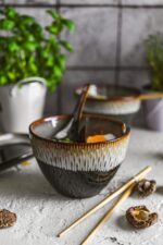 Ceramiczna linia OMBRES miska do makaronow ramenu  OMBRES line noodle ramen bowl 700ml