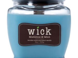 ŚWIECZKA sojowa ŚWIĄTECZNA drewniany knot WICK CANDLE Wooden Wick Colonial 15 oz - Mistletoe & Mi