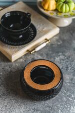 Bisette CZARNY A ceramiczny podgrzewacz do dzbankó Bisette BLACK A ceramic WARMER for tea pot