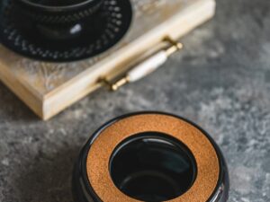 Bisette CZARNY A ceramiczny podgrzewacz do dzbankó Bisette BLACK A ceramic WARMER for tea pot