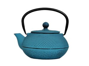 Żeliwny dzbanek zaparzacz 0,8 l GIFT ONE turkus Cast iron japanese teapot 0,8L GIFT ONE TURQUISE