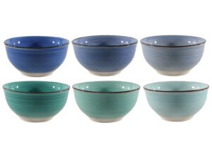 Ceramiczna linia BLUE - miska 12 cm mix niebieskie Ceramic BLUE line BOWL 12 cm mix of blue 24327034