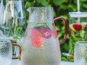 MPL Borosilikatowy szklany JACK DZBANEK 2,0 l bez  MPL borosilacate glass JACK jug 2,0 L AMBER no lid