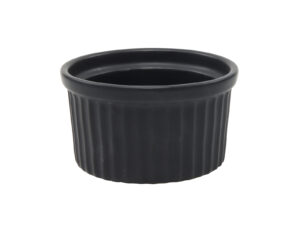 Porcelain round CREME BRULLE black 8,5 cm 24302121 Porcelain round CREME BRULLE black 8,5 cm 24302121