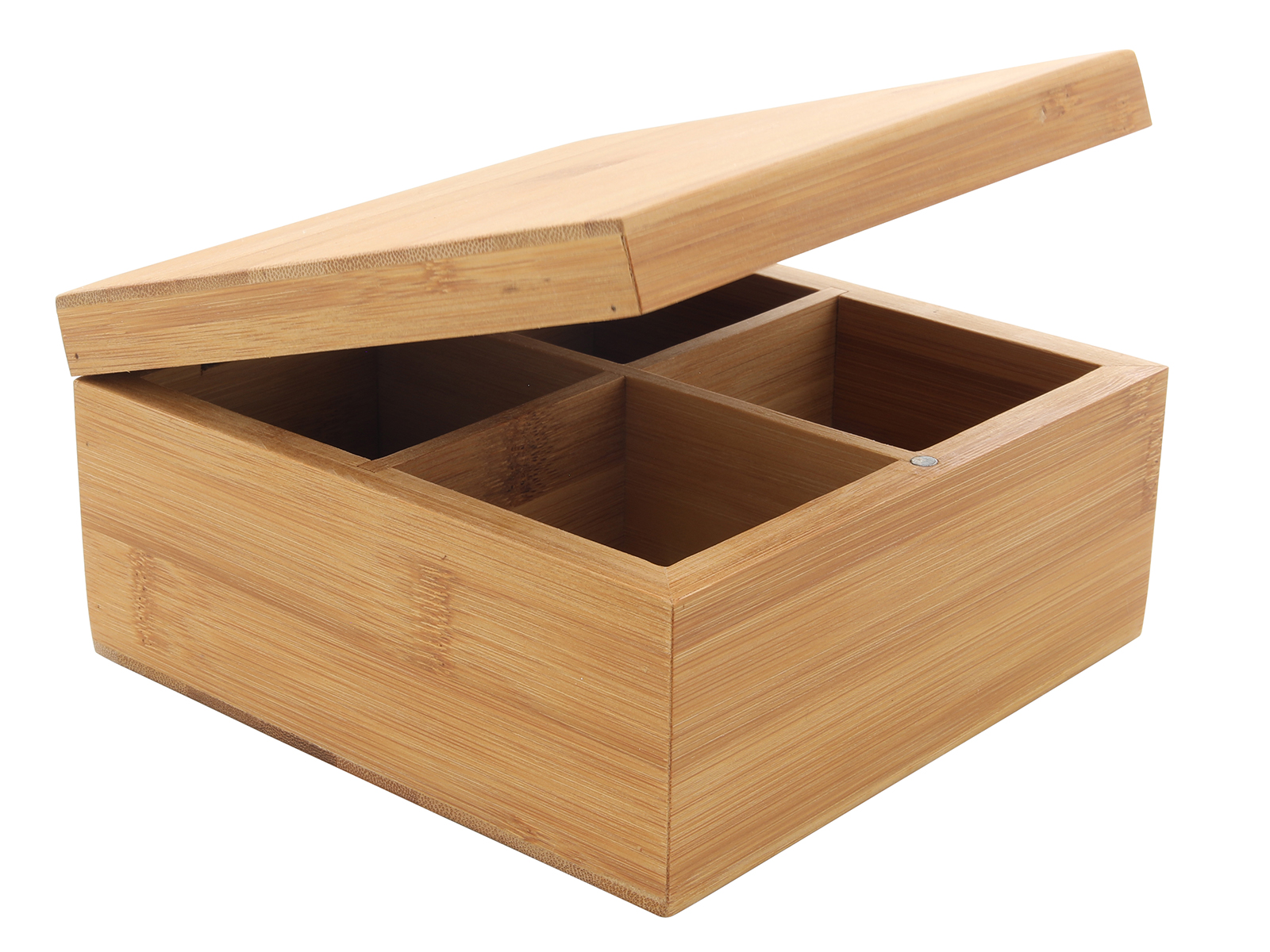 Bambusowe pudełko do herbaty 4 kwadrat 16x16 cm Bamboo serie tea box 4 square 23201092