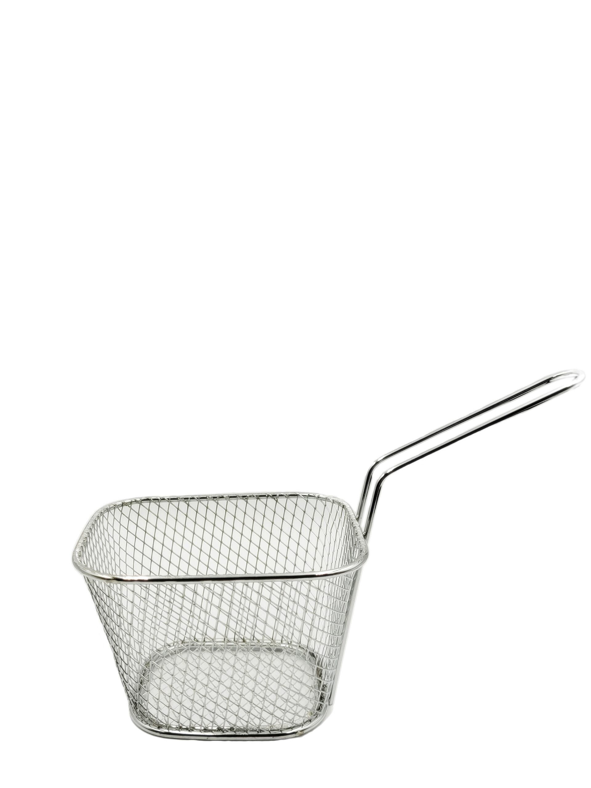 Stalowy koszyk z rączką do serwowania mix 24 szt Stainless French fries bascet 22275555 set 24 pcs