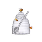 MPL LA BANDE pojemnik na miód NOWA pszczółka MPL LA BANDE boro glass honey jar new bees