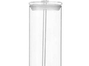 MPL Bidon szklany SMOOTHIE 400 ml ze słomką czysty MPL Water bottle for smoothie CLEAR GLASS 400ml