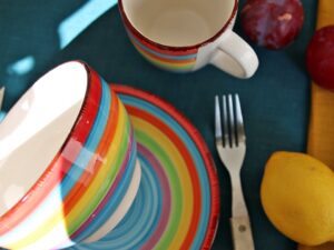 Ceramiczna linia MEXICO - miska 14 cm mix KOLORÓW Ceramic MEXICO line BOWL 14 cm mix 24326524