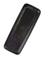 Ceramiczna linia OMBRES B polmisek dlugi 25 cm OMBRES BLACK line rectanguar dish 25 cm