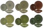 Ceramiczna linia NATURE - kpl 18 talerzy Ceramic NATURE line 18 pcs set earth 24327140