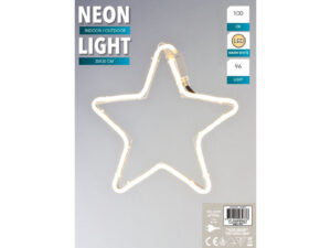 x NEON zimowe gwiazdka 30x30cm  230V NEON Winter star 30x30 cm warm 23153705 230V