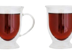 MPL szklanki z podwójnymi ściankami 300 ml STOPKA MPL glass double wall set 2 pcs ON FOOT 300ML