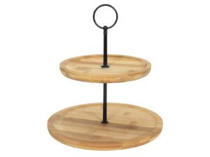 Bambusowa seria etażerka bambusowa 2 pietrowa 21cm Bamboo serie etagere bamboo 21 x16 cm 24501136