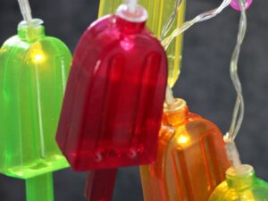 LED SUMMER girlanda plastik LODY 10 diod ciepłe św LED SUMMER plastic ICE CREAM warm 10 23362475 SALE