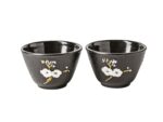 Żeliwne czarki do herbaty zestaw 2 PTASZEK DUŻE Cast iron japanese cups set of 2 pcs ONE BIRD BIG