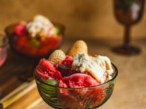 ARBRE pucharek do lodów deserów ZIELONY ARBRE ice cream dessert glass GREEN