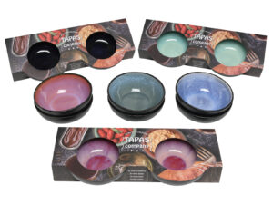 Ceramiczna linia BLACK MIX JEANS kpl 2 dipówek 12c Ceramic Black MIX Jeans dip bowls 2 pcs 24301846