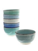 Ceramiczna linia BLUE- miska 14 cm mix niebieskieg Ceramic BLUE line BOWL 14 cm mix of blue 24307052